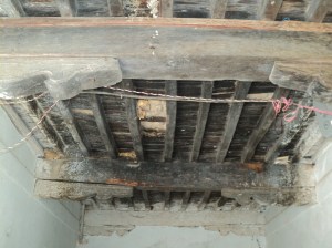 Telangana5-Intermediate roof of Neem wood neam, joists and batons